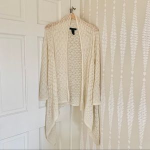 Ralph Lauren ivory mohair-wool-knit cardigan, XS
